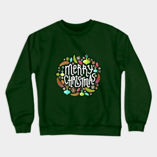 Merry Christmas Lettering #2 Crewneck Sweatshirt